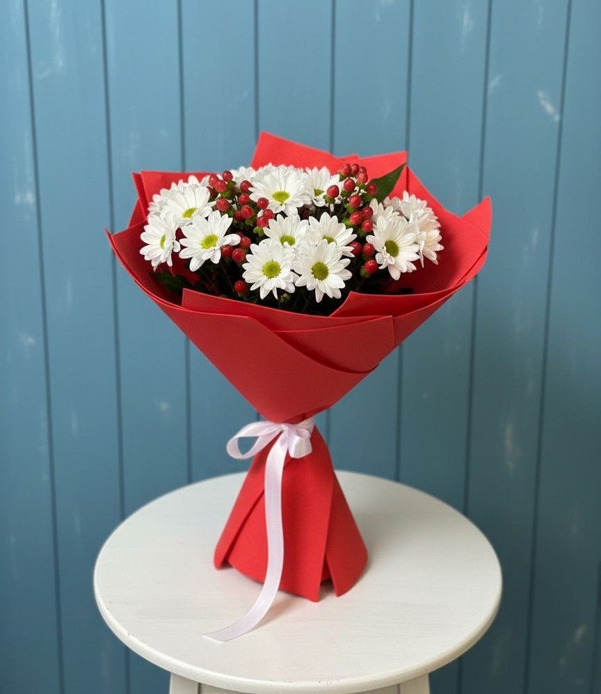 Букет цветов из: Хризантемы в Прикубанский