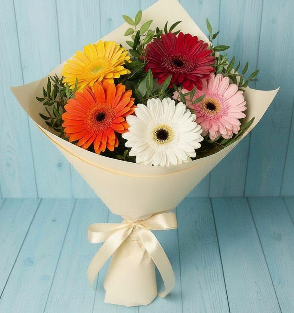 Букет цветов из: Герберы в Прикубанский