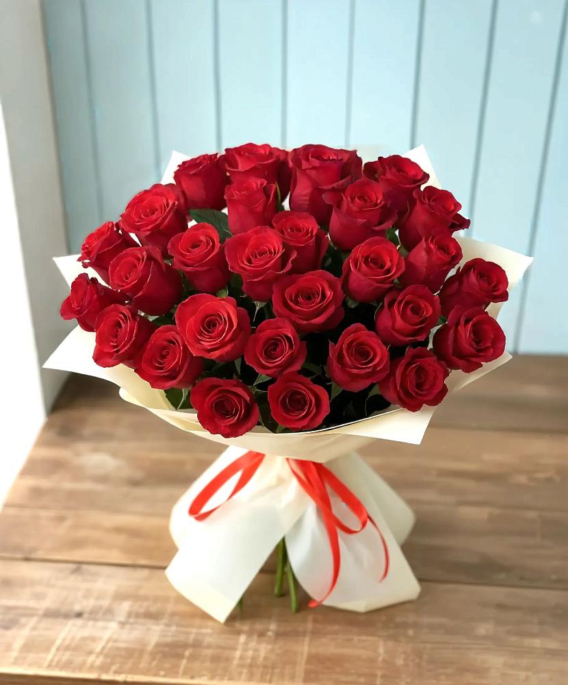 Букет 29 Красных роз в Прикубанский