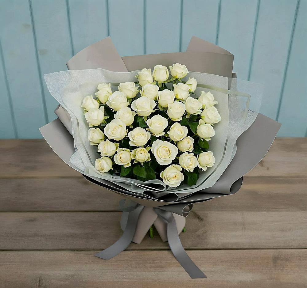 Букет Белоснежная нежность в Прикубанский