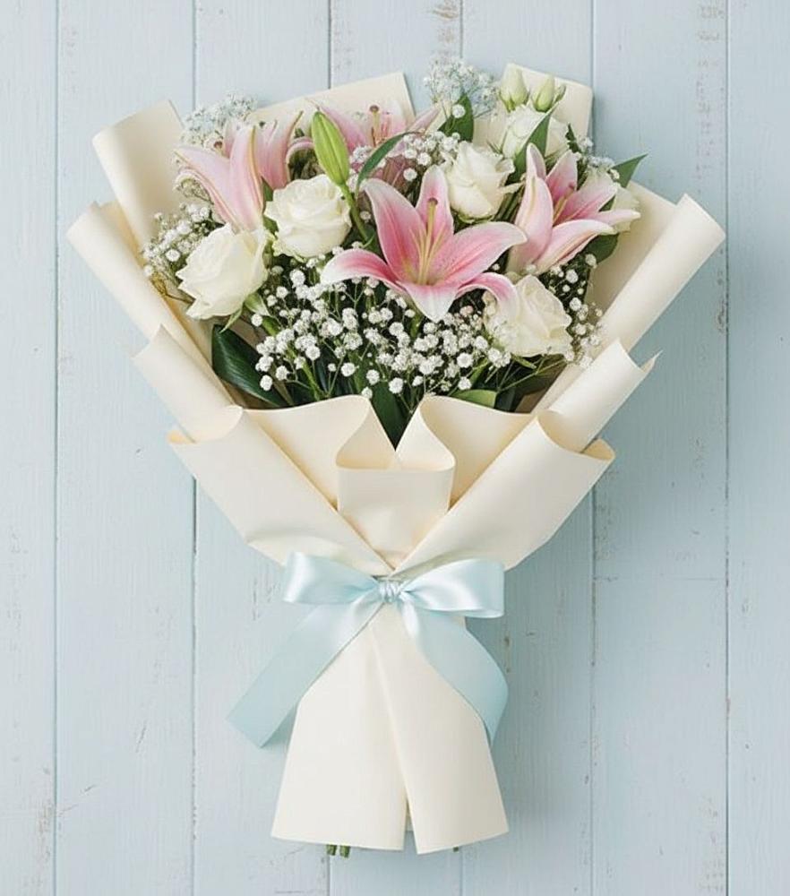 Букет цветов из: Лилии в Прикубанский