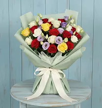 Букет цветов из:  Розы в Прикубанский