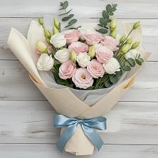 Букет цветов из:  Лизиантусы в Прикубанский