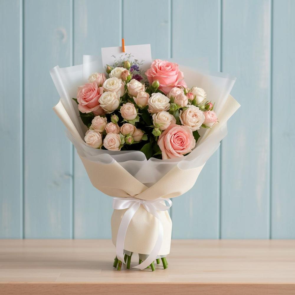 Букет цветов из: Розы в Прикубанский