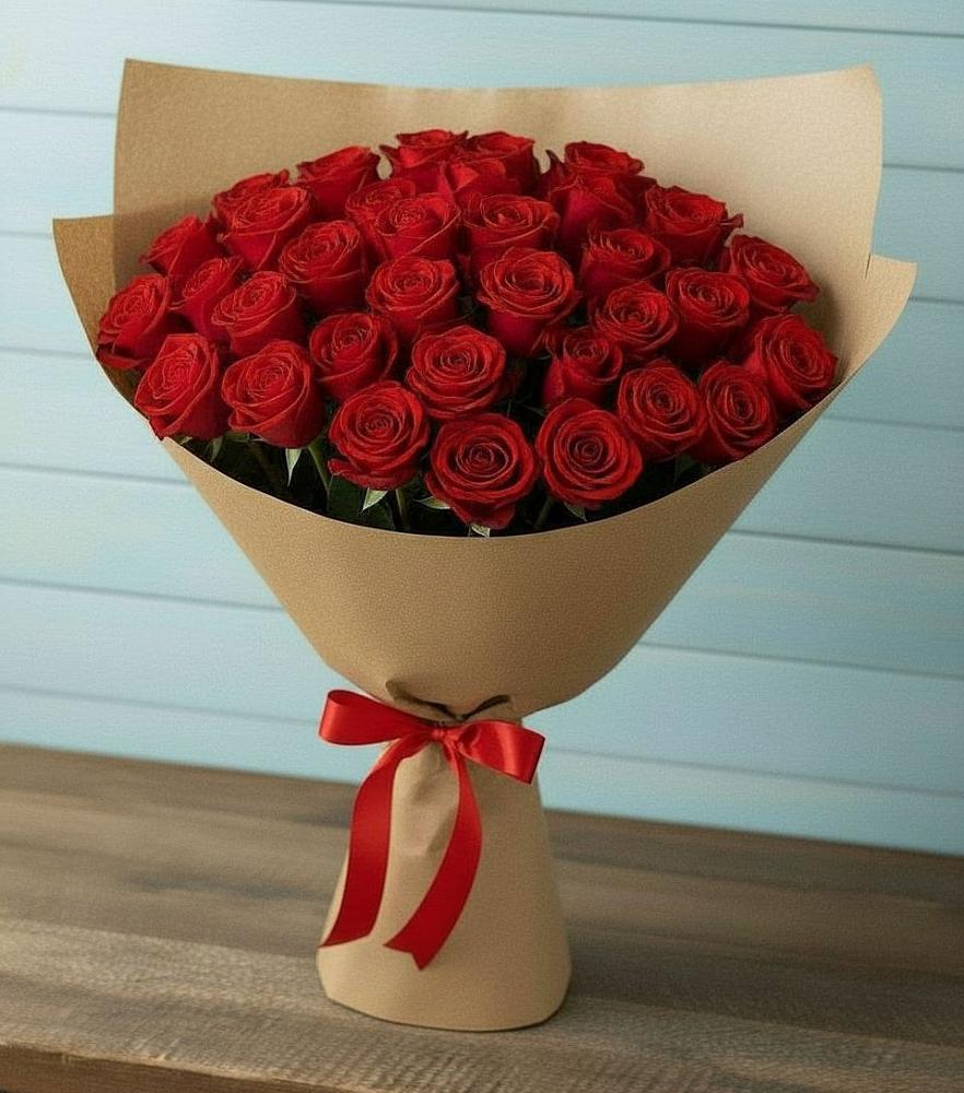 Букет Красные розы Милано в Прикубанский