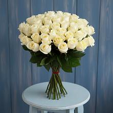 Букет 51 Белая роза Эдлесс Лав в Прикубанский
