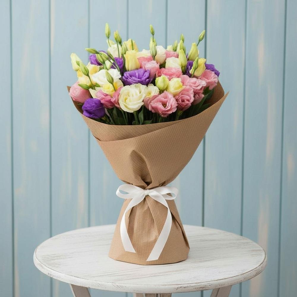 Букет цветов из: Лизиантусы в Прикубанский