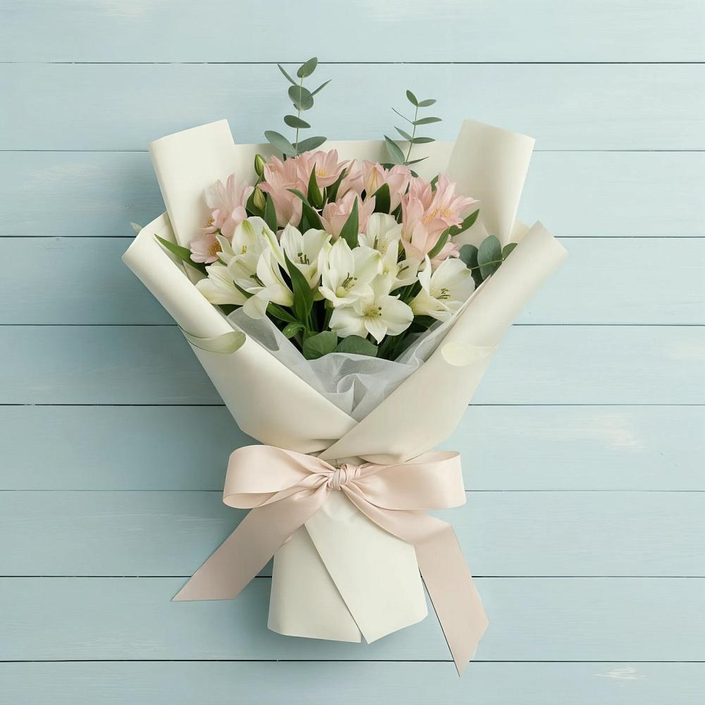 Букет цветов из: Альстромерии в Прикубанский