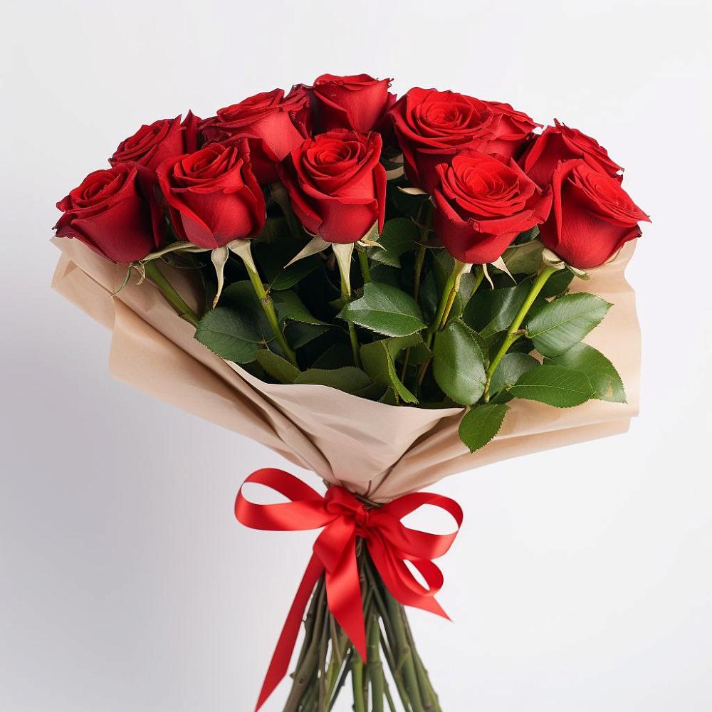 Букет 11 Красных роз Эдлесс Лав в Прикубанский