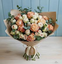 Букет цветов из:  Альстромерии и Розы в Прикубанский
